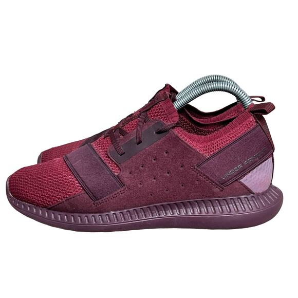 Womens Under Armour Size 8 Threadborne Shift Cardinal Red Shoe 1302504 NICE - Picture 1 of 7
